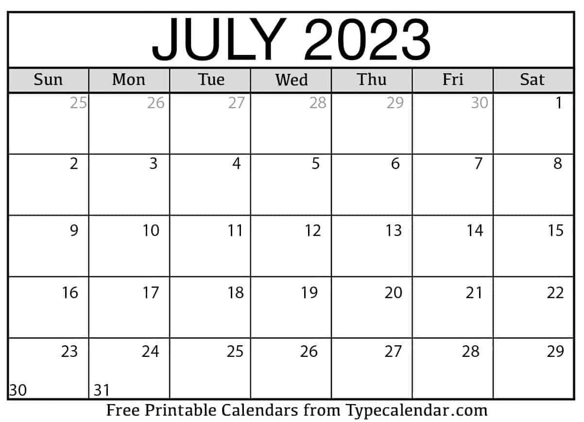 Avatar: July Calendar 2023