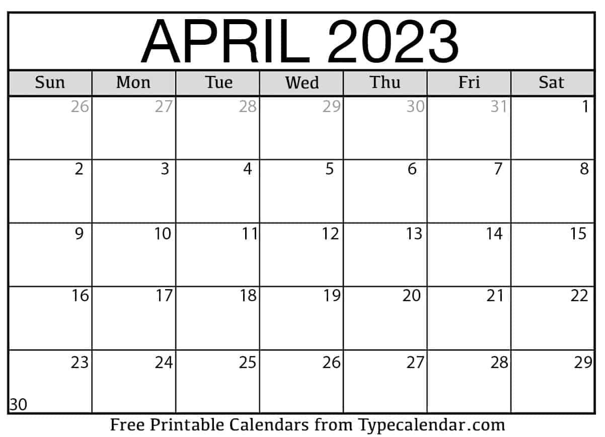 Avatar: April Calendar 2023