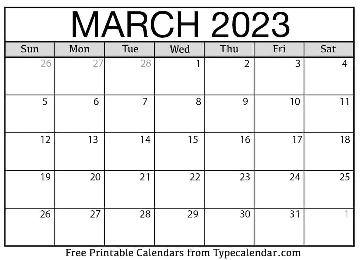 Avatar: March 2023 Calendars