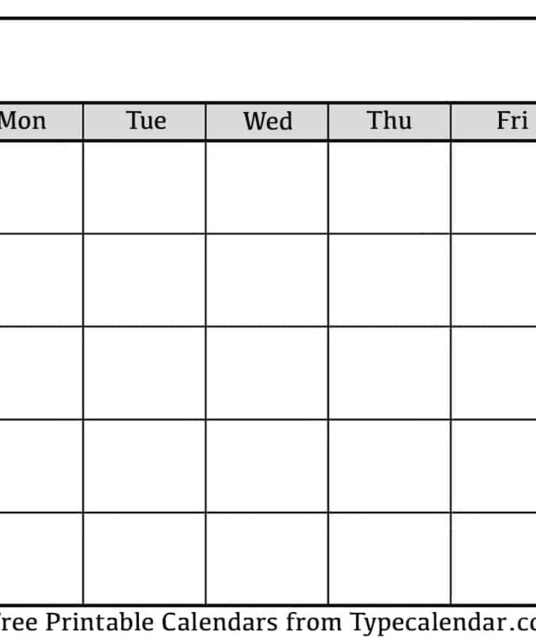 avatar Printable Monthly Calendar